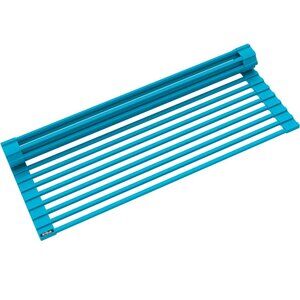 NEW Kraus Silicone Over-the-Sink Roll-Up Dish Mat, Aqua